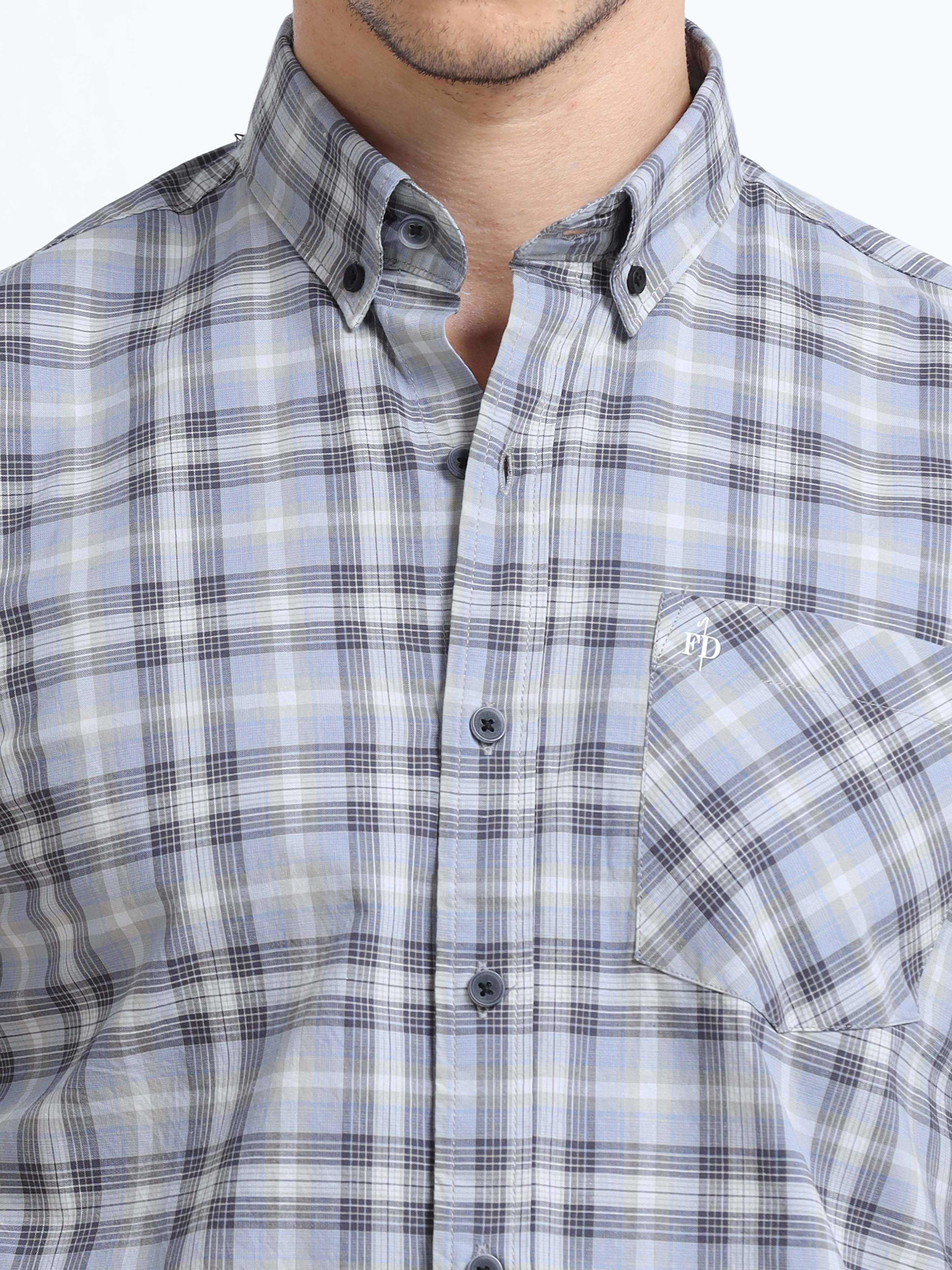 Artic Gray Plaid Shirt