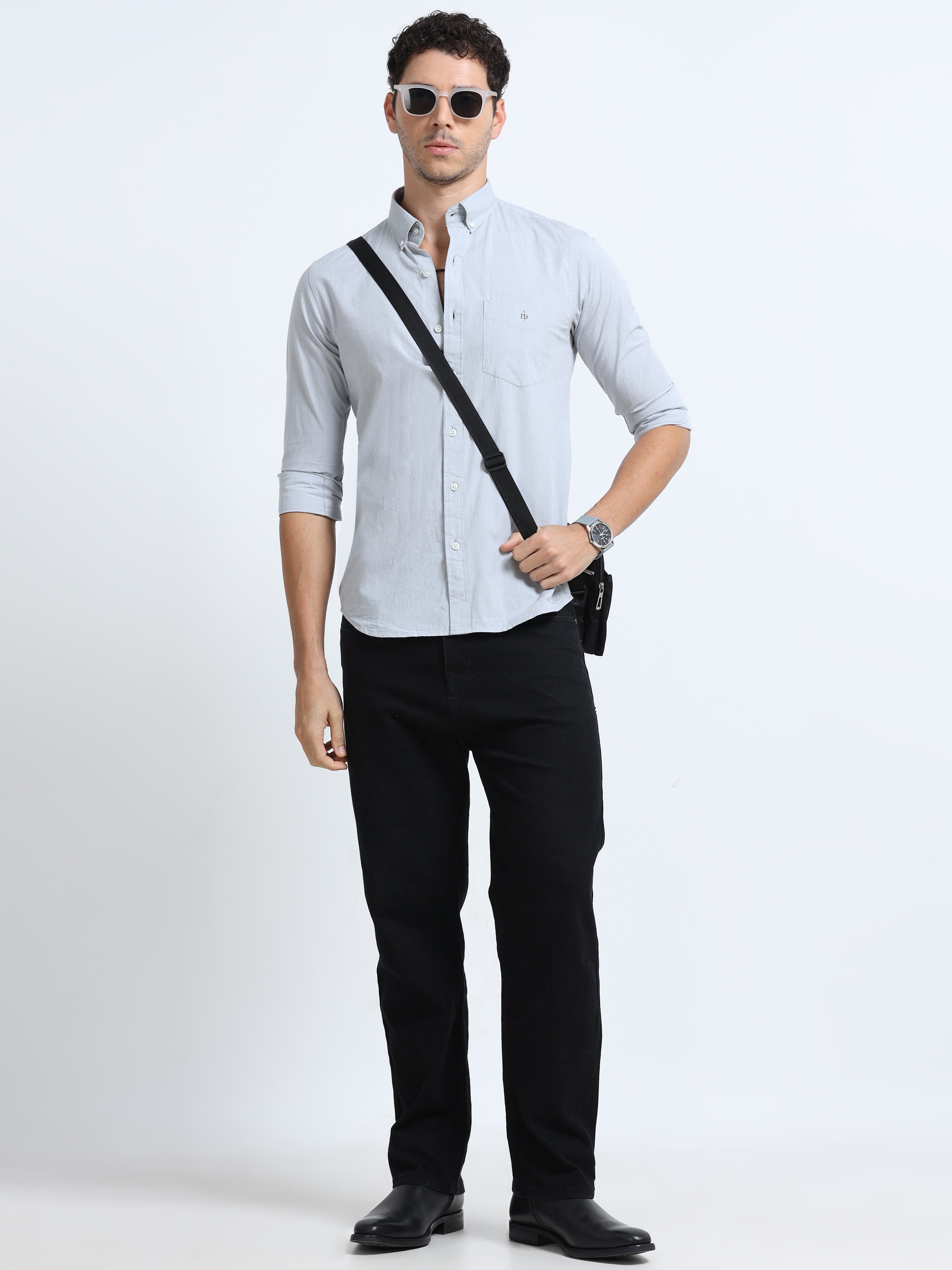 Silver Breeze Solid Shirt