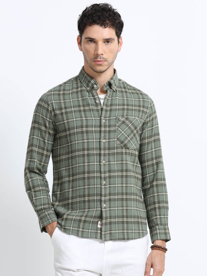 Troop Olive Plain Shirt