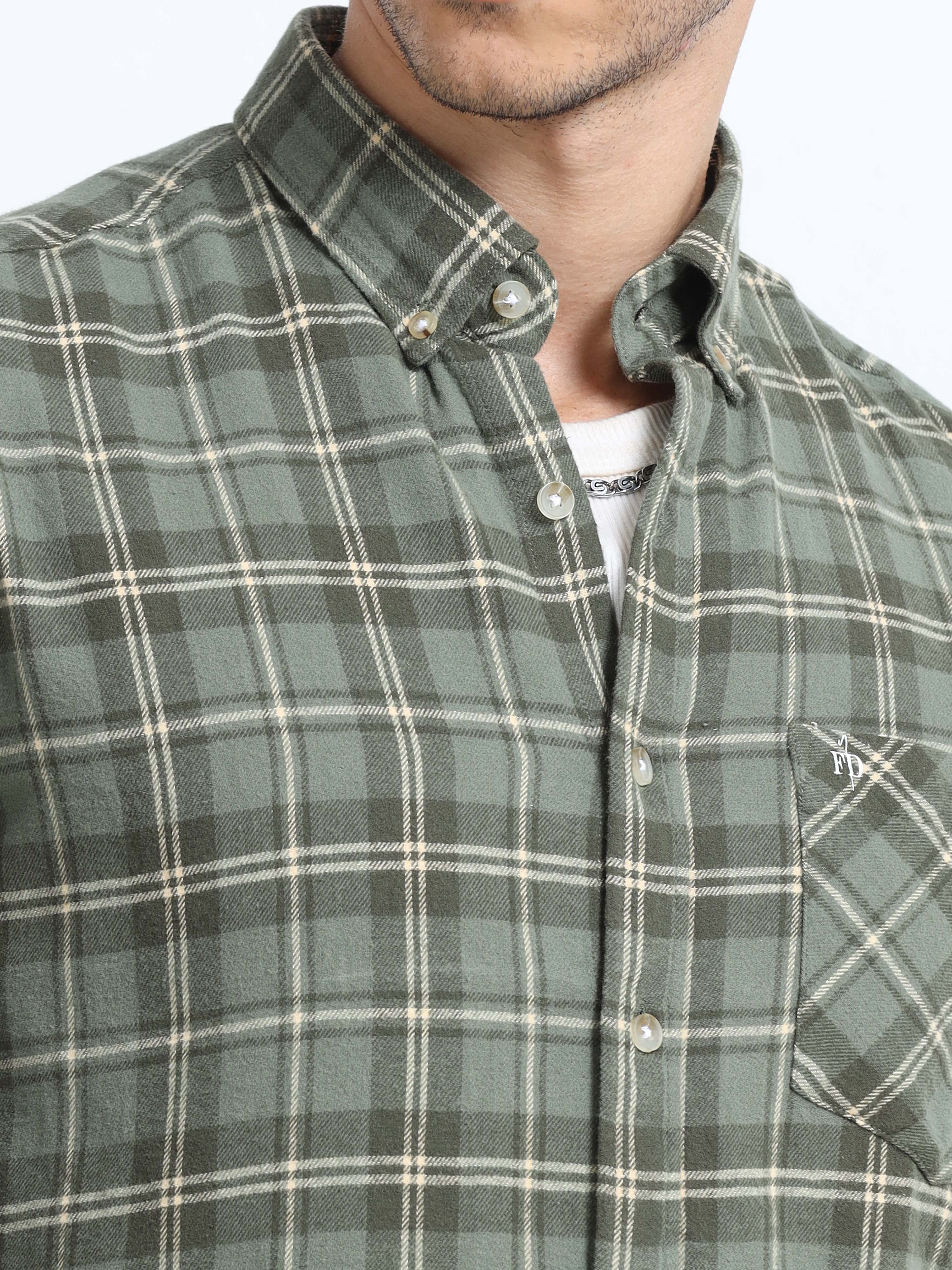 Troop Olive Plain Shirt