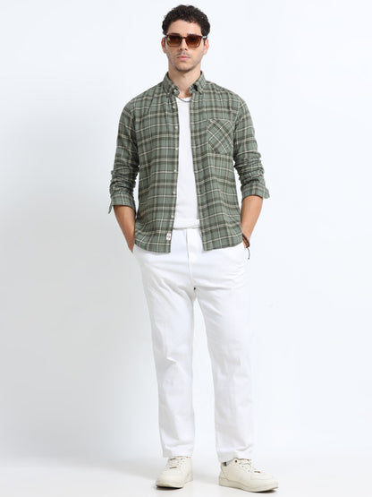 Troop Olive Plain Shirt
