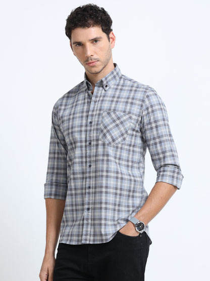 Artic Gray Plaid Shirt