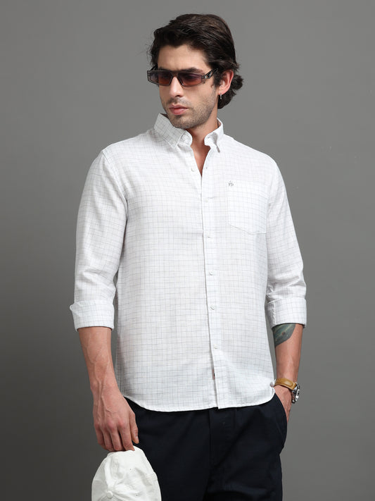 LINEAGE – White Blue Grid