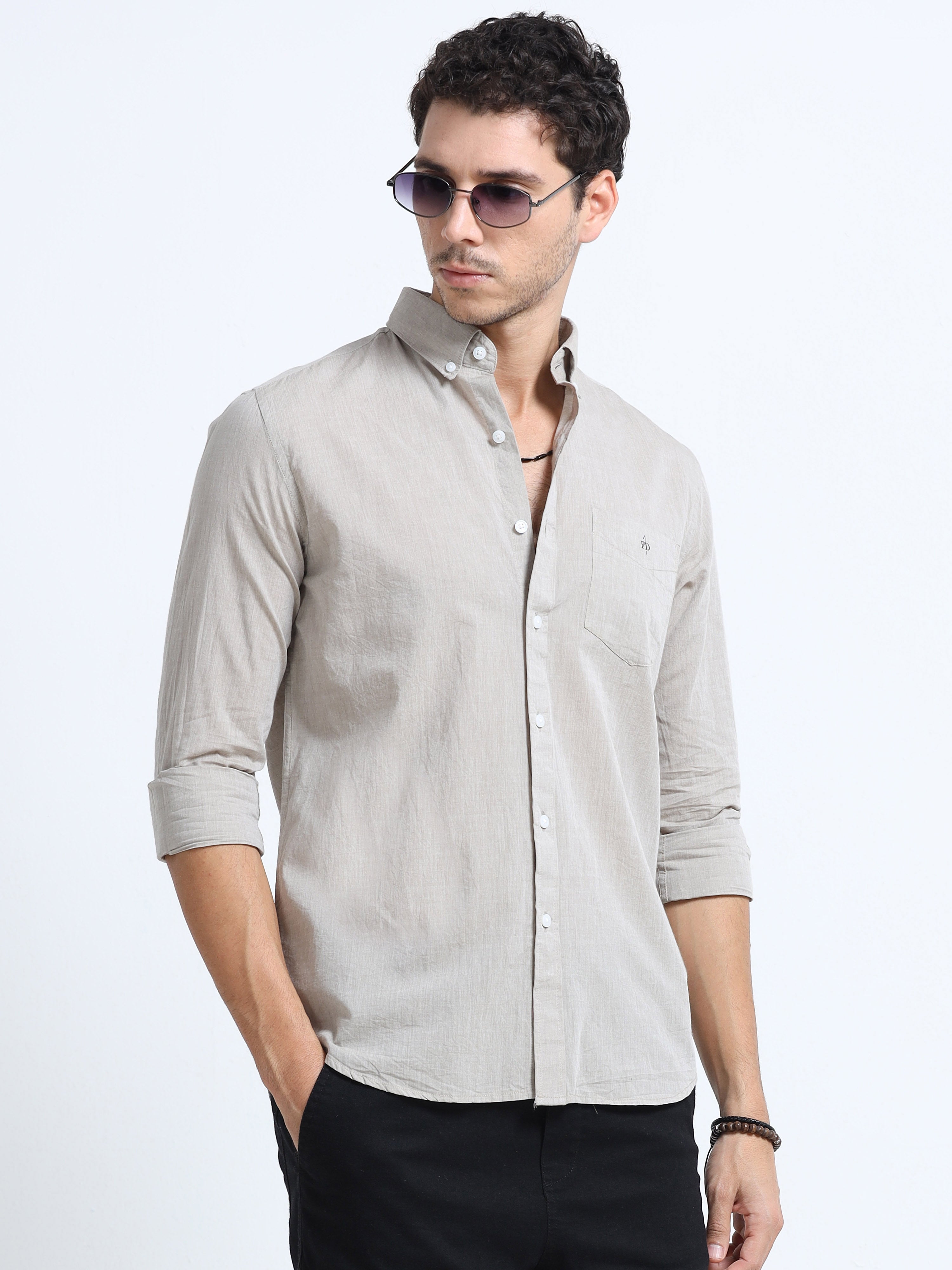 Palm Peach Plane Shirt