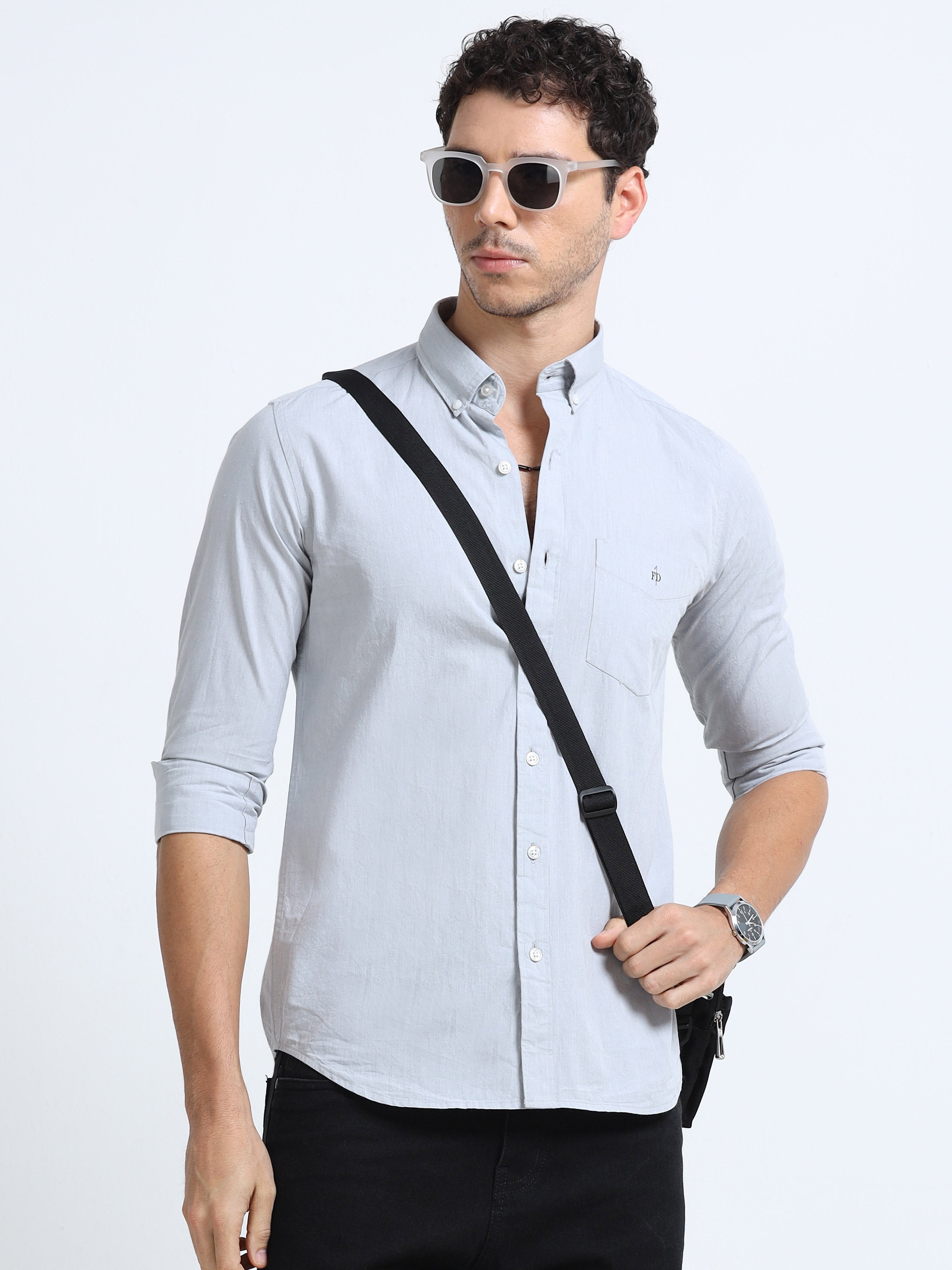 Silver Breeze Solid Shirt